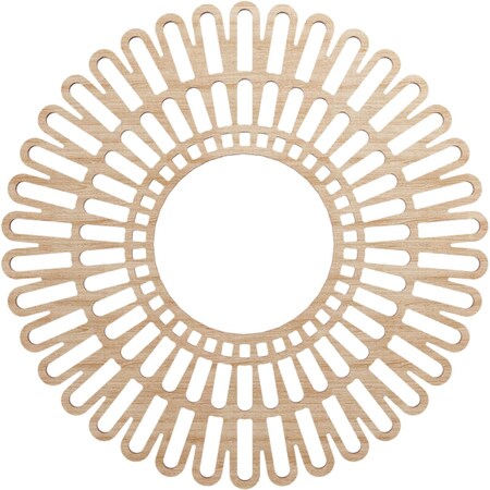 Ekena Millwork Cornelius Wood Fretwork Pierced Ceiling Medallion, Alder, 18"OD x 6 3/4"ID x 1/4"T CMWP18X0250CRAL